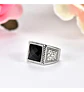 Anillo Color Plata Piedra Cz Clásico Acero Inoxidable Hombre - Miniatura 4