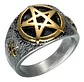 Anillo Pentagrama Color Plata Acero Inoxidable Para Hombre - Miniatura 1