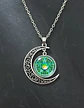 Collar Para Hombre Y Mujer Dije Cristal Luna Wicca Estrella - Miniatura 5