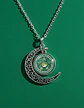 Collar Para Hombre Y Mujer Dije Cristal Luna Wicca Estrella - Miniatura 7