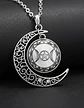 Collar Para Hombre Y Mujer Dije Cristal Luna Wicca Estrella - Miniatura 27