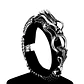 Pulsera Brazalete Acero Inoxidable Dragón Color Plata Hombre - Miniatura 10