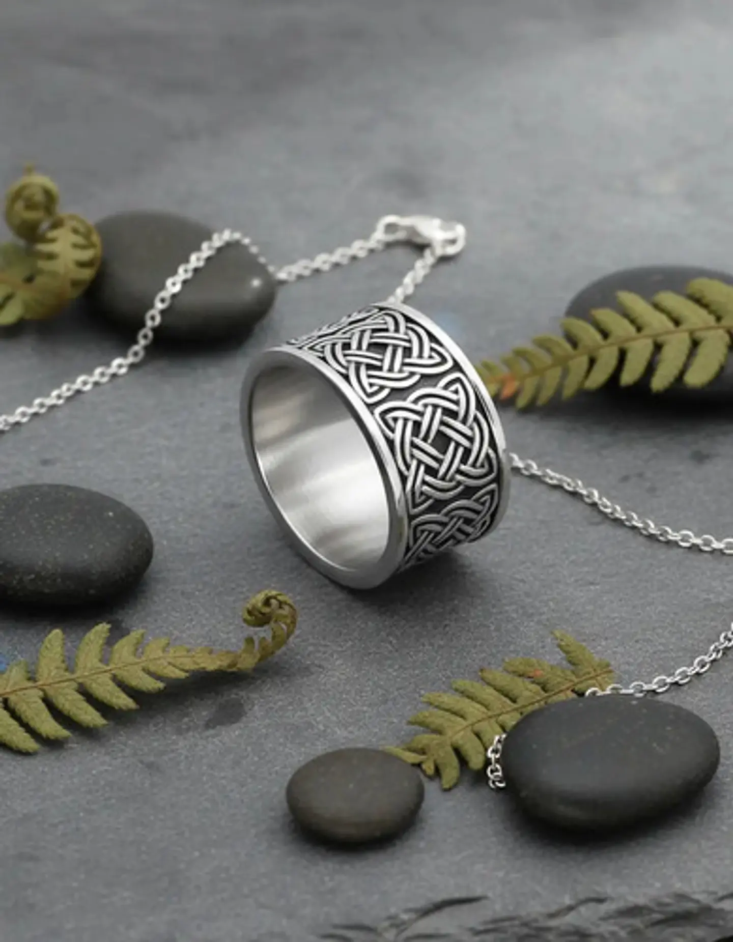 Anillo Color Plata Vikingo Oso Runas Acero Inoxidable Hombre 7