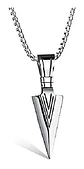 Collar Acero Inoxidable Color Plata Flecha  Hombre - Miniatura 8