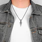 Collar Acero Inoxidable Color Plata Flecha  Hombre - Miniatura 17