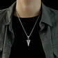 Collar Acero Inoxidable Color Plata Flecha  Hombre - Miniatura 19
