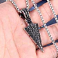 Collar Acero Inoxidable Color Plata Flecha  Hombre - Miniatura 21