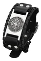 Pulsera Brazalete Cuero Vikingo Brújula Vegvisir Runa Hombre - Miniatura 3