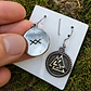 Aretes Para Mujer Pendientes Vikingo Nórdicos Runa Triangulo - Miniatura 3