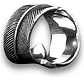 Anillo Color Plata Pluma Bohemia Acero Inoxidable Hombre - Miniatura 4