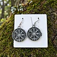 Aretes Vikingos Para Mujer Pendientes Nórdico Runas Brújula - Miniatura 3