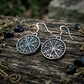 Aretes Vikingos Para Mujer Pendientes Nórdico Runas Brújula - Miniatura 12