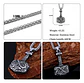 Collar Para Hombre Dije Mjolnir Martillo Thor Vikingo Nordic - Miniatura 2