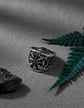 Anillo Para Hombres Vikingo Vegvisir De Acero Color Plata - Miniatura 8