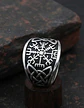 Anillo Para Hombres Vikingo Vegvisir De Acero Color Plata - Miniatura 9