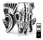 Anillo Hombre Cráneo Carnero Cabra Calaver Acero Color Plata - Miniatura 1