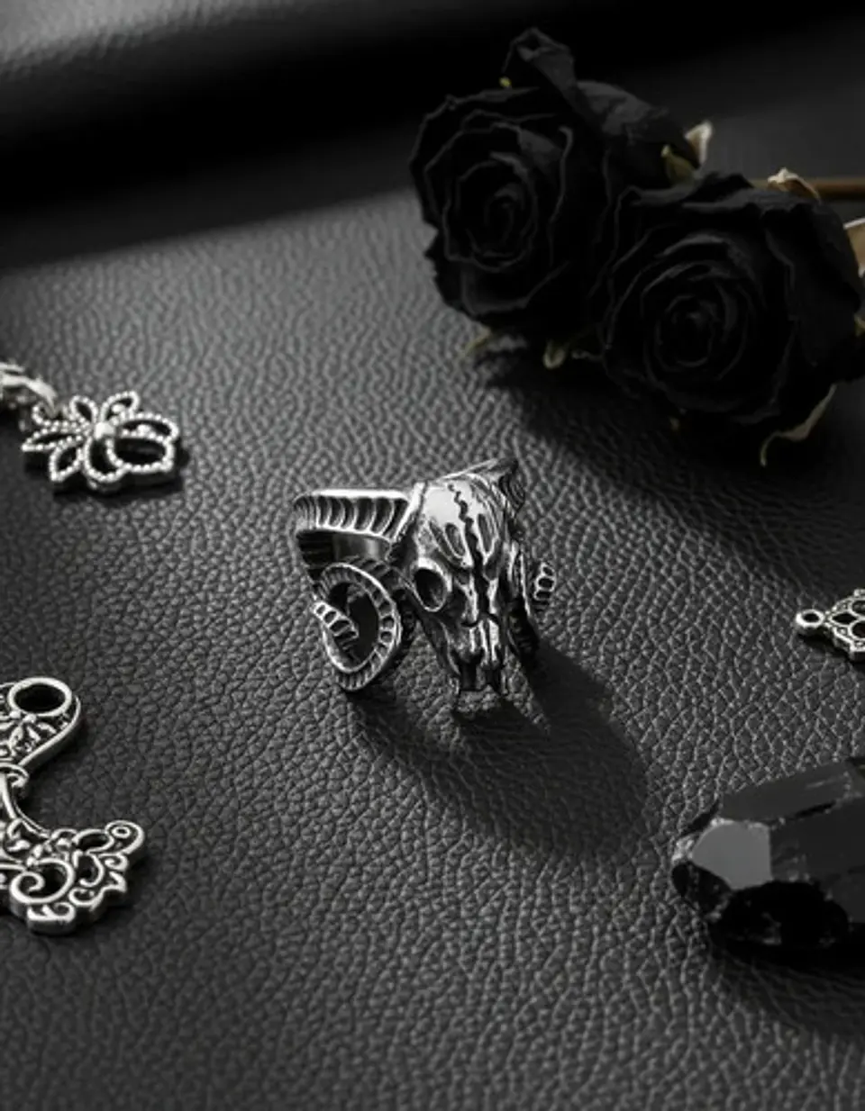Anillo Hombre Cráneo Carnero Cabra Calaver Acero Color Plata 4