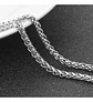 Collar Acero Inoxidable Color Plata Estrella David Hombre - Miniatura 10