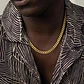 Cadena 60 Cm Acero Inoxidable Cubana Color Oro 7 Mm Hombre - Miniatura 8