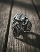 Anillo De Acero Para Hombre Odin Valknut Vikingo Mjolnir - Miniatura 4