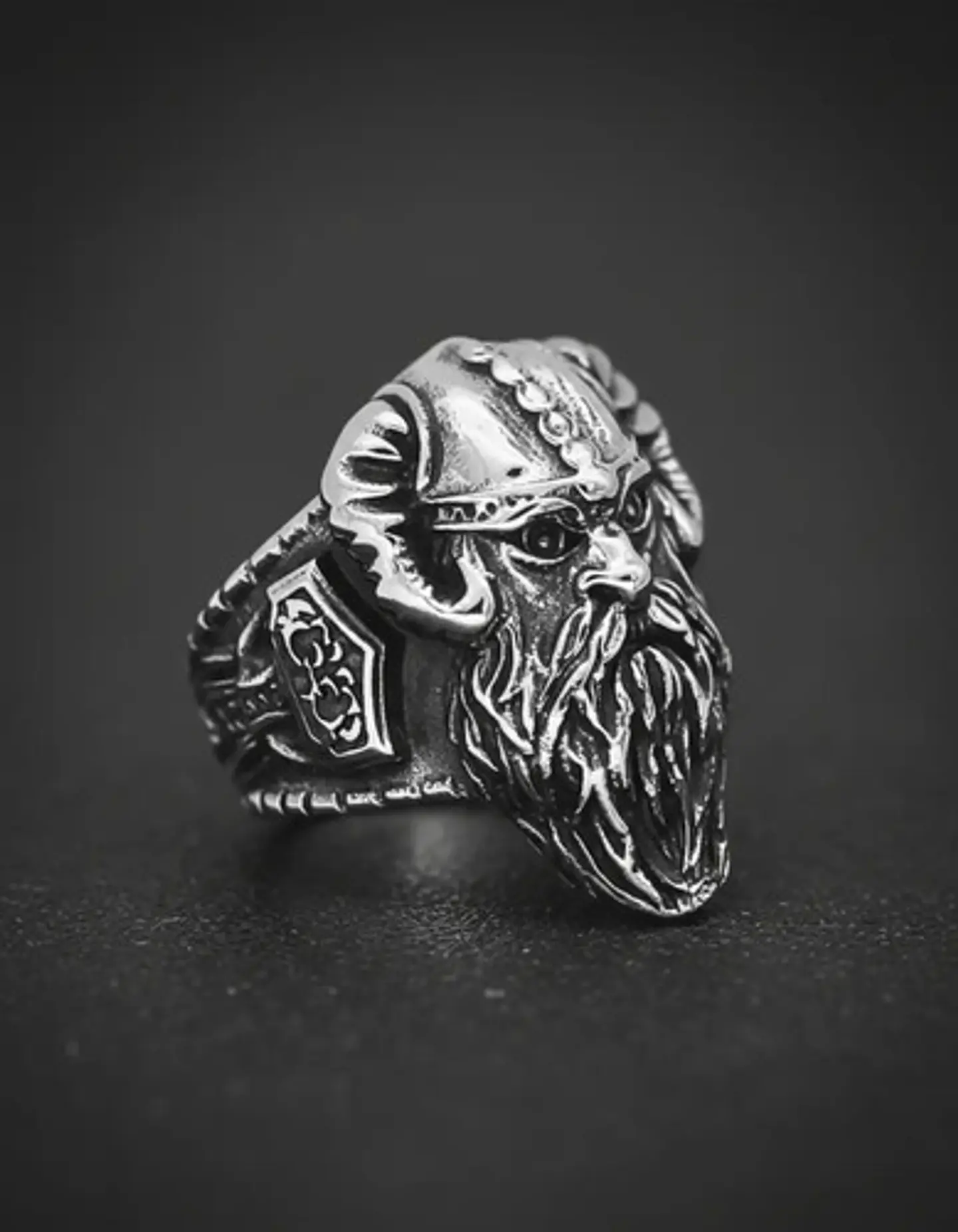Anillo De Acero Para Hombre Odin Valknut Vikingo Mjolnir 8