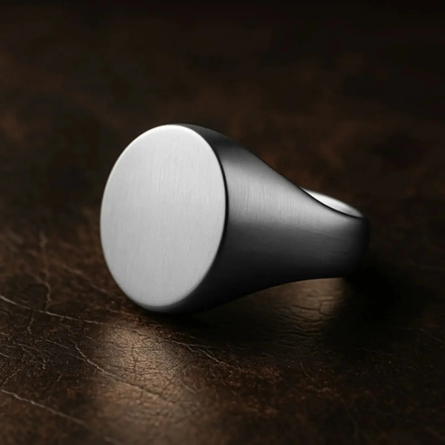 Anillo Para Hombre Color Plata Minimalista Acero Inoxidable 4