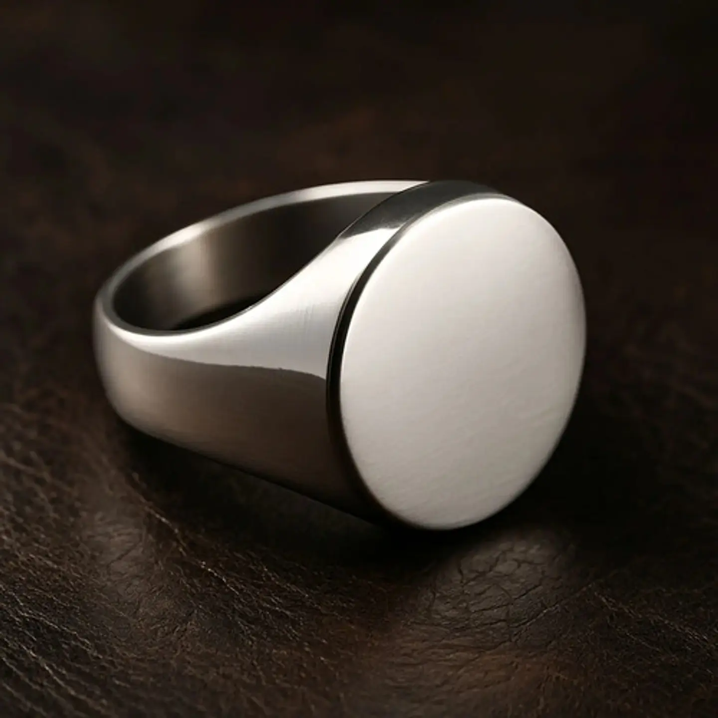 Anillo Para Hombre Color Plata Minimalista Acero Inoxidable 5