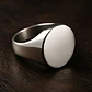 Anillo Para Hombre Color Plata Minimalista Acero Inoxidable - Miniatura 5