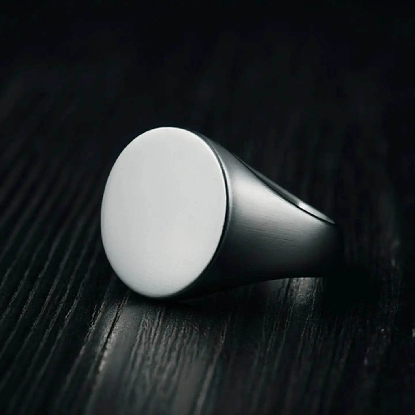 Anillo Para Hombre Color Plata Minimalista Acero Inoxidable 6