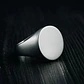 Anillo Para Hombre Color Plata Minimalista Acero Inoxidable - Miniatura 7