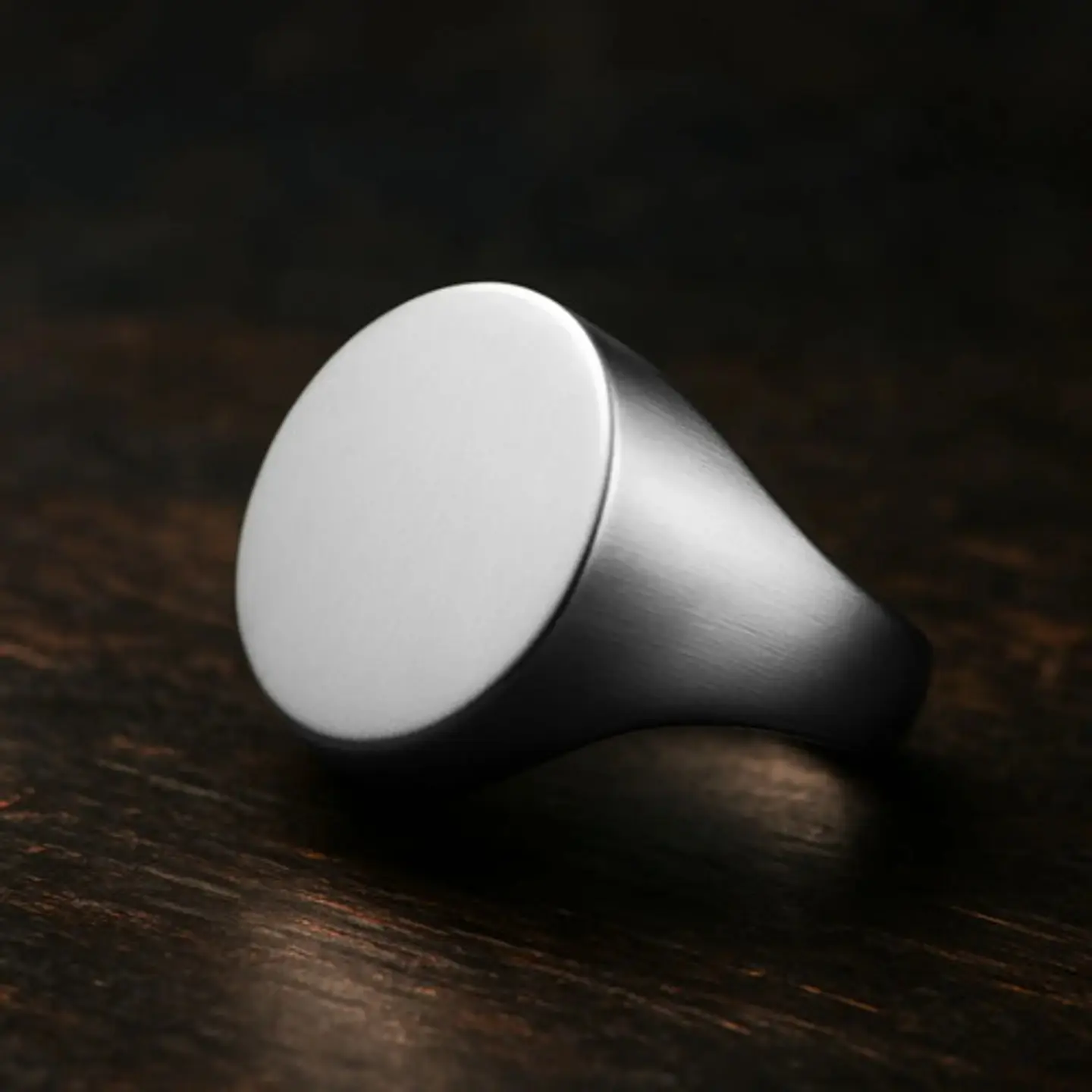 Anillo Para Hombre Color Plata Minimalista Acero Inoxidable 8