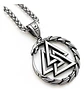 Collar Vikingo En Acero Para Hombre Dije Dragon Valknut Odin - Miniatura 1