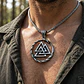 Collar Vikingo En Acero Para Hombre Dije Dragon Valknut Odin - Miniatura 4