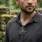 Collar Vikingo En Acero Para Hombre Dije Dragon Valknut Odin - Miniatura 5
