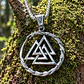 Collar Vikingo En Acero Para Hombre Dije Dragon Valknut Odin - Miniatura 6
