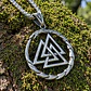 Collar Vikingo En Acero Para Hombre Dije Dragon Valknut Odin - Miniatura 7