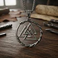 Collar Vikingo En Acero Para Hombre Dije Dragon Valknut Odin - Miniatura 12