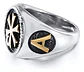 Anillo Color Oro Cruz Ortodoxa Acero Inoxidable Para Hombre - Miniatura 2