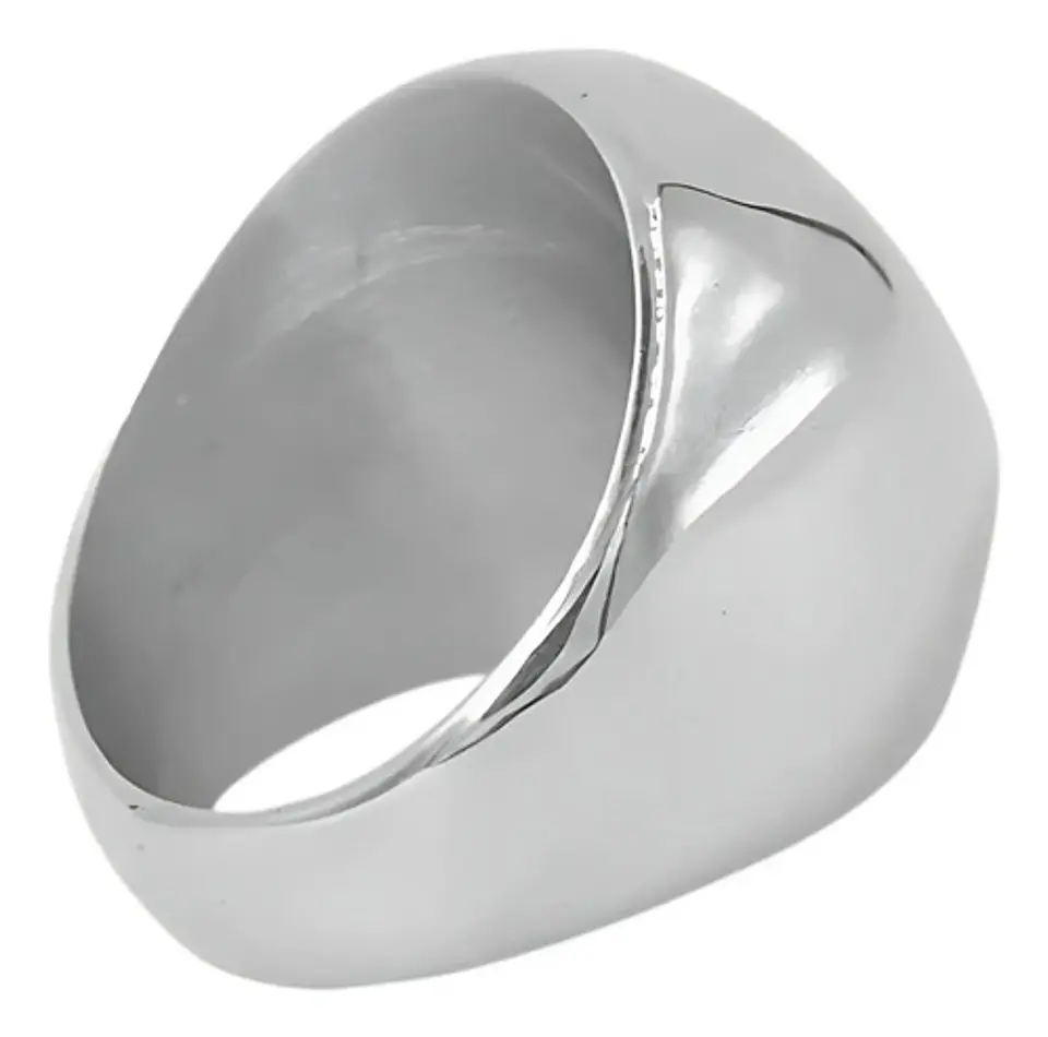 Anillo Color Plata San Benito Acero Inoxidable Para Hombre 3
