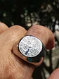 Anillo Color Plata San Benito Acero Inoxidable Para Hombre - Miniatura 5