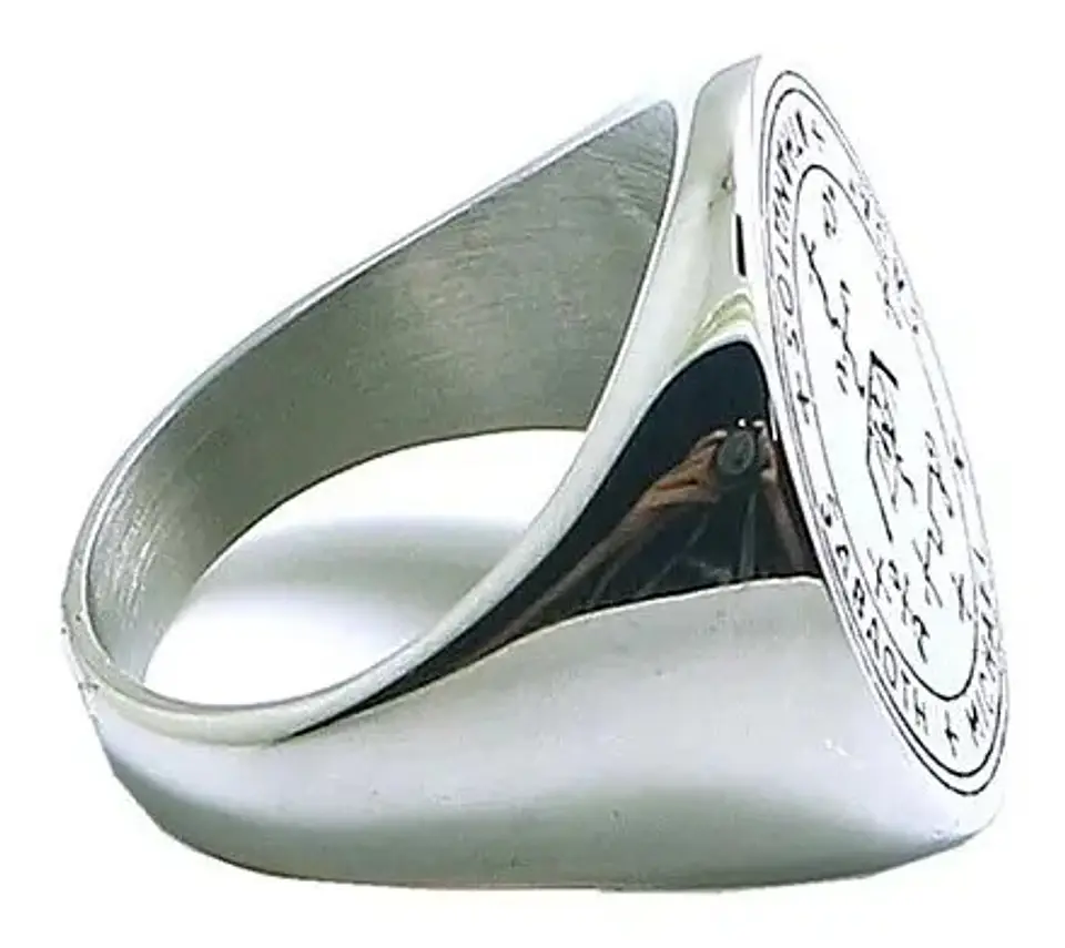 Anillo Amuleto Protección Arcángel Acero Inoxidable Hombre 7