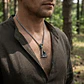 Collar Vikingo En Acero Para Hombre Dije Hacha Nórdica Runas - Miniatura 10