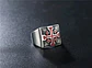 Anillo Color Plata Cruz De Jerusalén Acero Inoxidable Hombre - Miniatura 3