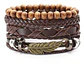 Manilla Pulsera Brazalete Cuero Negro Cruz Para Hombre Mujer - Miniatura 3