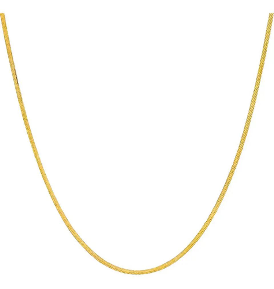 Cadena Serpiente Color Oro Acero Inoxidable Hombre Y Mujer 1
