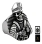 Anillo Para Hombre Forma De Esqueleto Cruz Invertida Cráneo - Miniatura 1