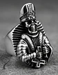 Anillo Para Hombre Forma De Esqueleto Cruz Invertida Cráneo - Miniatura 6