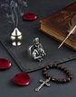 Anillo Para Hombre Forma De Esqueleto Cruz Invertida Cráneo - Miniatura 9