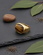 Anillo Color Oro Piedra Ojo De Tigre Acero Inoxidable Hombre - Miniatura 15