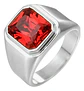 Anillo Color Oro Piedra Cz Caballero Acero Inoxidable Hombre - Miniatura 11